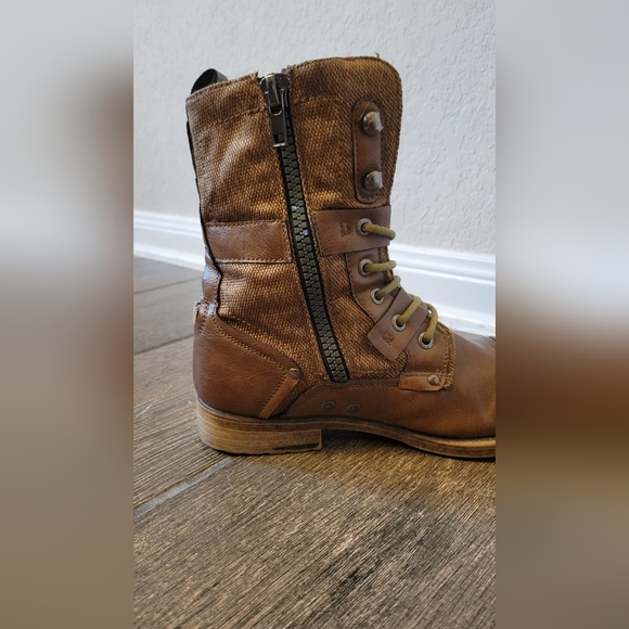 J75 by Jump Deploy Stylish Mid-calf Tan Combat/Military Boots for Men Sz 7 Used - Picture 4 of 7